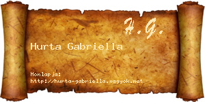 Hurta Gabriella névjegykártya